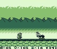 une photo d'Ã©cran de Super Mario Land 2 sur Nintendo Game Boy